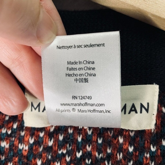 Mara Hoffman Bolnisi Rug Sweater Coat Womens XS $495 ASO Zoe of This Is Us - Picture 10 of 16